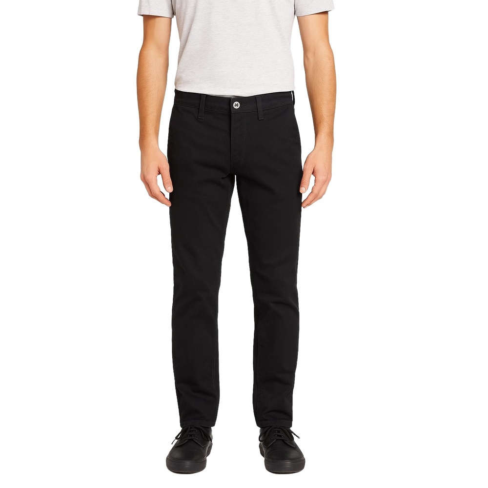 VOLCOM Black‎ True to This Flat Front Chinos Mens Size 28